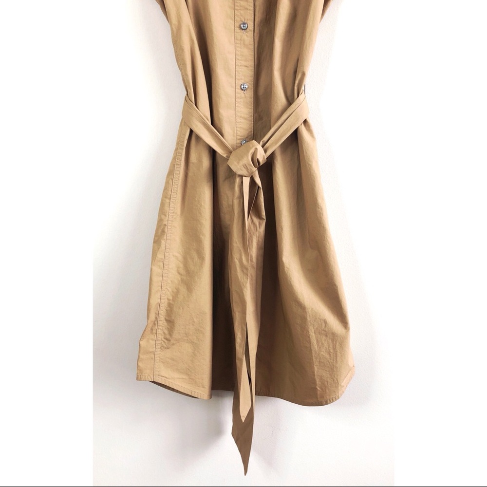 J. CREW Sleeveless Shirtdress Cotton Poplin - Picture 3 of 5